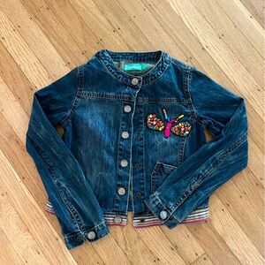 Girls Desigu denim jacket purchased in Italy size 9–10. new w/o tags
